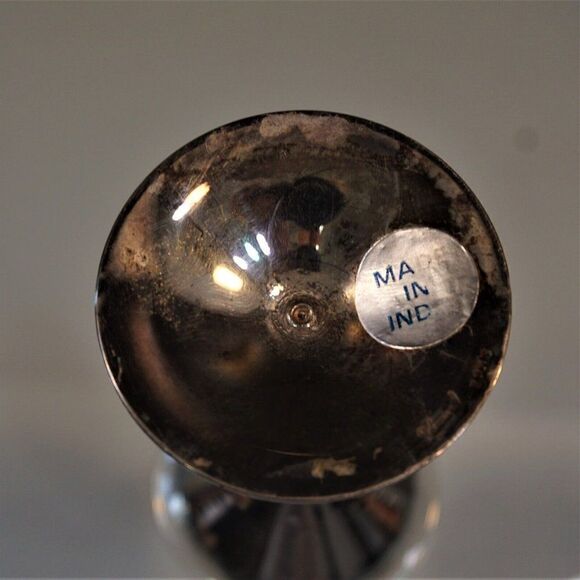 Vintage Cordial Cup Silverplated Liqueurs Glass 5" - Picture 5 of 7